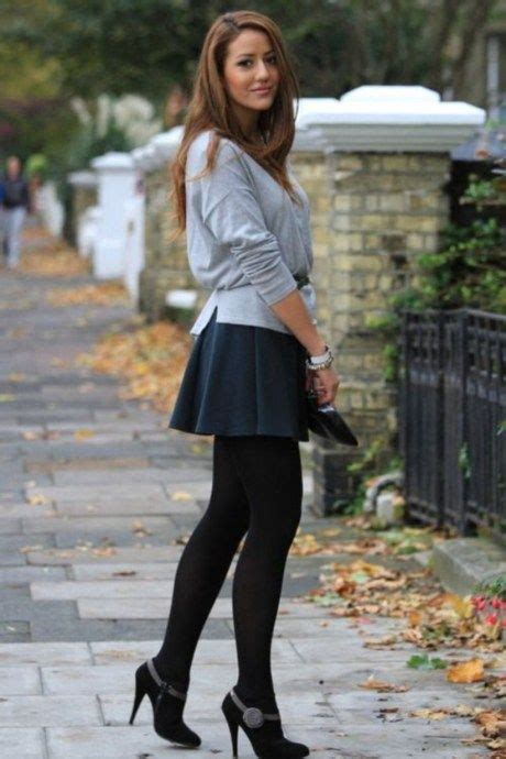 Short Skirt With Leggings On Stylevore