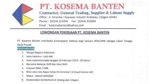 Transmart cilegon resmi dibuka dan beroperasi mulai hari ini, jumat (11/12/2020). Lowongan Kerja Serang Cilegon - Lowongan Kerja 2021