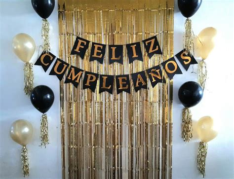 Top 130 Decoracion de cumpleaños en negro y dorado Cfdi bbva mx