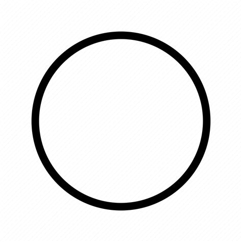 Circle Empty Round Thin Unchecked Icon Download On Iconfinder