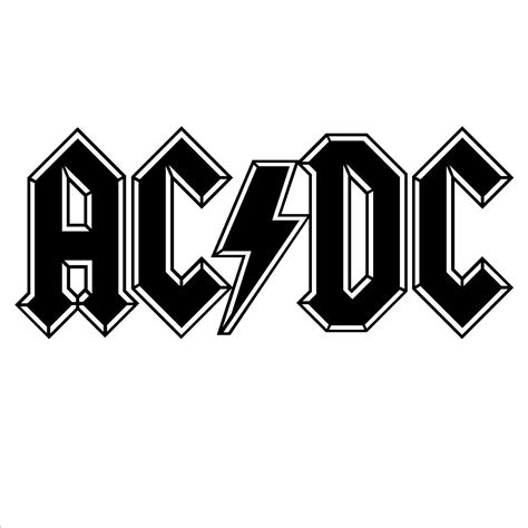 This was used on their second international album and third australian album, dirty deeds done dirt cheap (1976). AC/DC Logo - LogoDix