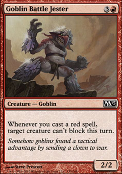 We did not find results for: Goblin Battle Jester (M13 MTG Card)