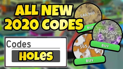 We highly recommend you to bookmark if you want to see all other game code, check here : ROBLOX || ALL *NEW* HOLE SIMULATOR CODES *2020* | 🎉 CODES ...