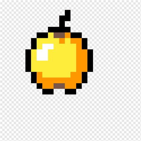 Майнкрафт Золотое яблоко Пиксель арт игра текст прямоугольник Png