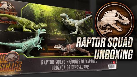 Raptor Squad Unboxed Mattel Jurassic World Camp Cretaceous Toy Review In 4k Collectjurassic