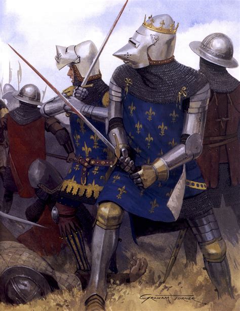 Graham Turner Bataille De Poitiers Medieval Knight Medieval Armor