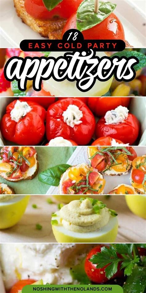 When you browse this collection of easy apps, you'll find some of my favorite appetizers of all time. 18 Easy Cold Party Appetizers | Appetizers for party, Delicious appetizer recipes, Seasonal ...