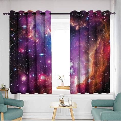 Galaxy Curtain Waterproof Window Curtains For Bedroom Grommet Drapes
