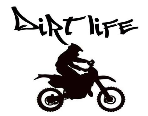 Dirt Life Motor Cross Motocross Sports Decals Stickers