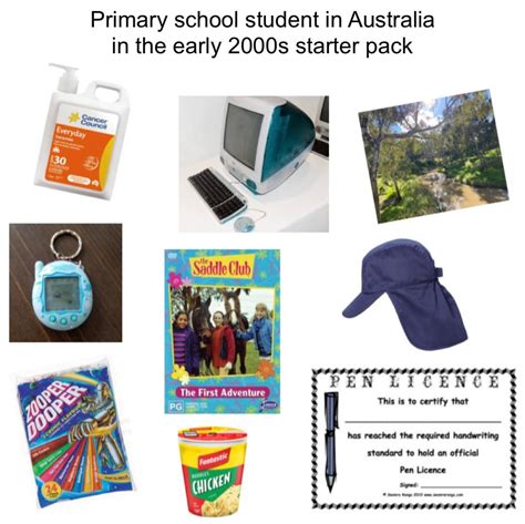 Primary School Student In Australia In The Early 2000s Starter Pack
