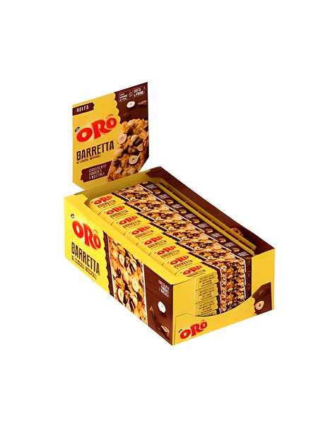 Oro Ciok Barretta Ai Cereali Cioccolato Fondente E Nocciole X G