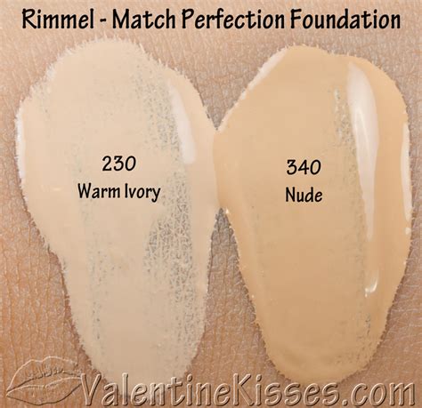 Valentine Kisses Rimmel Match Perfection Foundation 2 Shades And Match