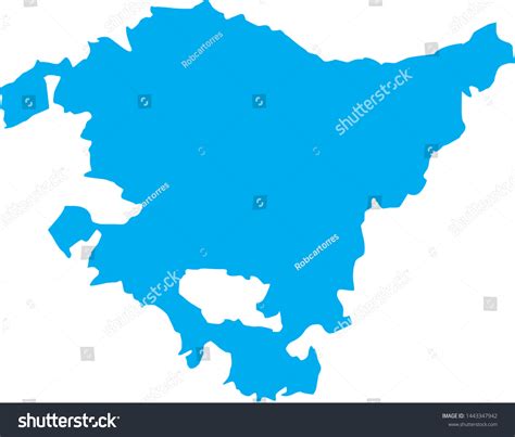 Autonomous Community Map Of The Basque Country Royalty Free Stock