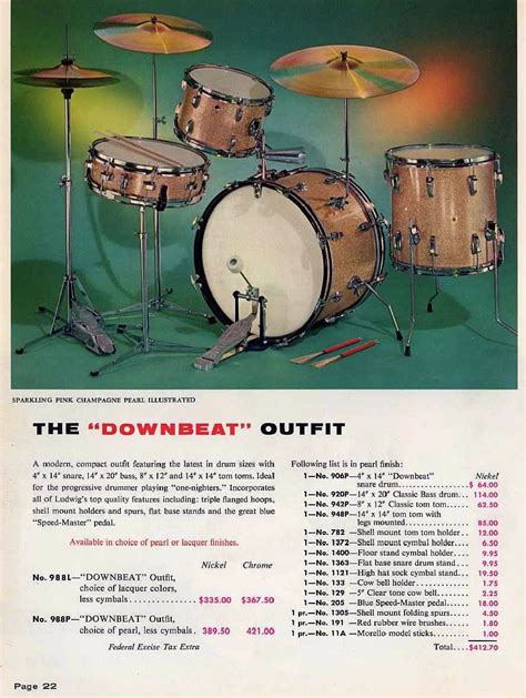 1962 Ludwig Drum Catalogue Drums Vintage Drums Drum And Bass