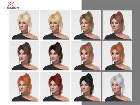 Sims 4 Hairs The Sims Resource Barbiedoll Hair001 Retextured By Remaron