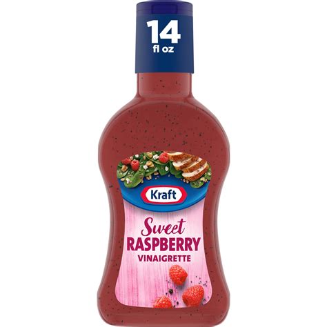 Kraft Sweet Raspberry Vinaigrette Salad Dressing 14 Fl Oz Bottle