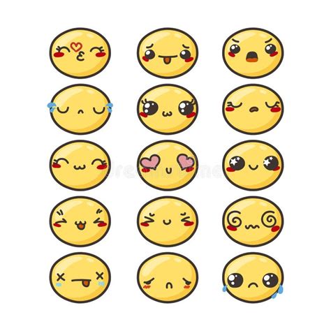 Emojis Emoticonos Dibujos Kawaii Tiernos Dibujos Kawaii Kulturaupice