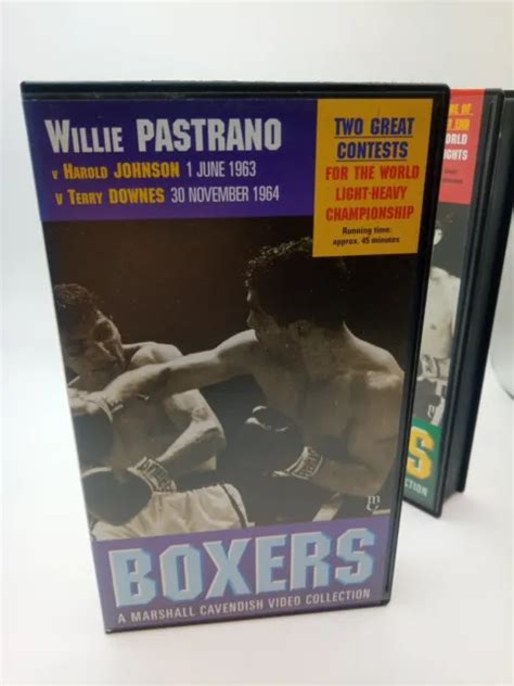 Boxers By Marshall Cavendish 2 X Vhs Video Tapes John H Stracey Willie Pastrano £700 Picclick Uk