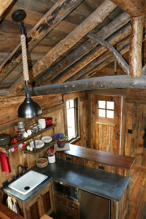 Pin by ann jenemann on Cabin kitchen | Log cabin interior, Cabin interiors, Cabin kitchens