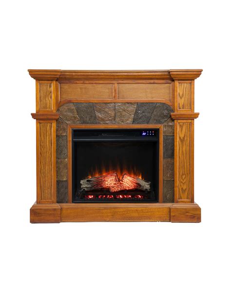 Southern Enterprises Cerl Corner Convertible Electric Fireplace With