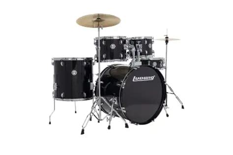 Ludwig Backbeat Complete 5 Piece Drum Set In Vendita Picclick It