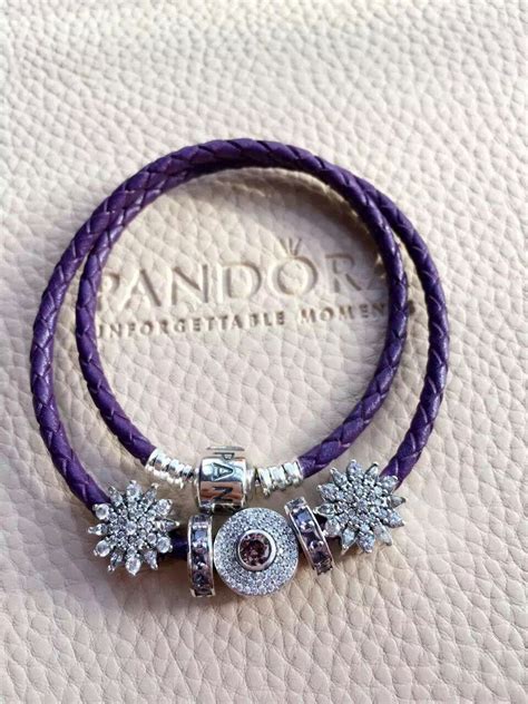 Pandora Sterling Silver Leather Charm Bracelet Cb02109 Pandora