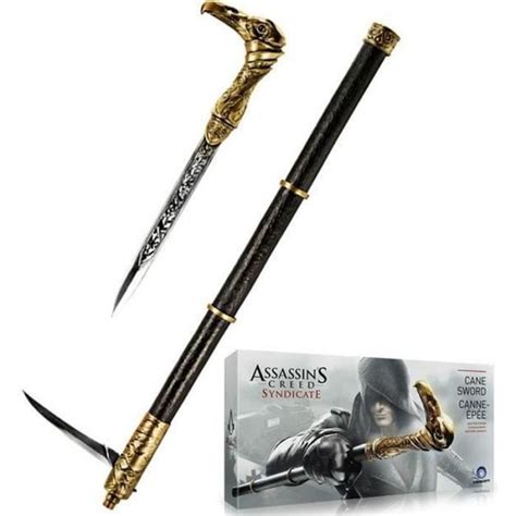 WA22995 Assassin s Creed Syndicate 1 1 Cane Sword Canne Épée Jouets