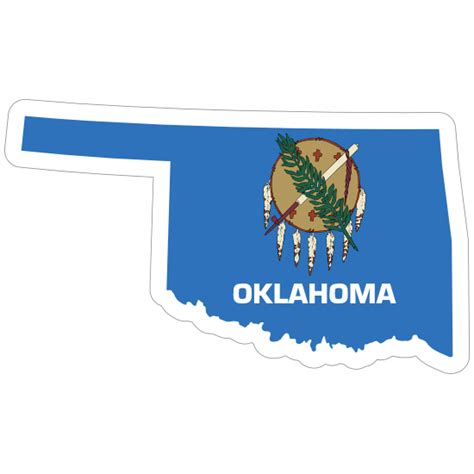 Möbel And Wohnen Oklahoma State Flag Oval Car Vinyl Sticker Select Size