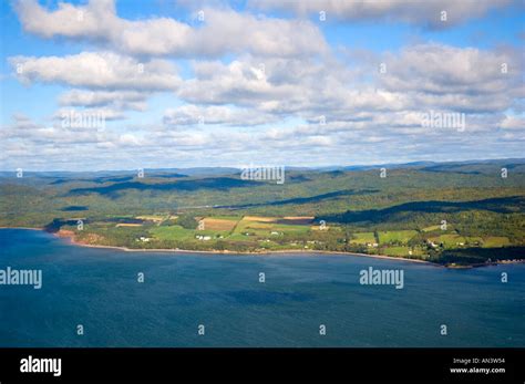 Aerial View Of The Gaspe Peninsula Quebec Canada Stock Photo Alamy