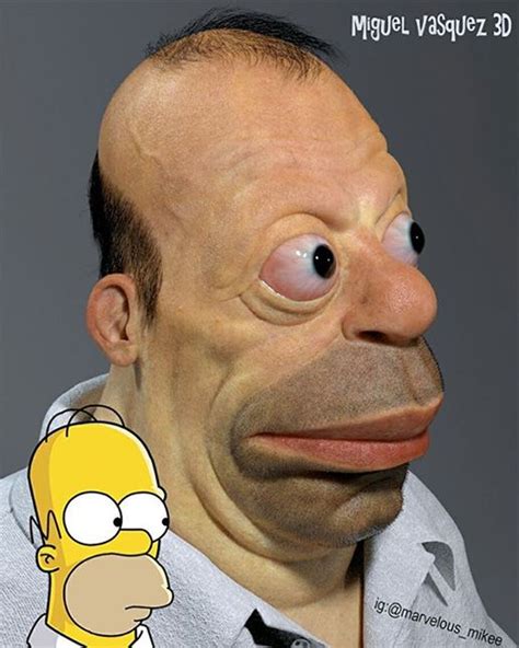 Picture Of Day Homer Simpson In Real Life Funny Caricatures Favorite