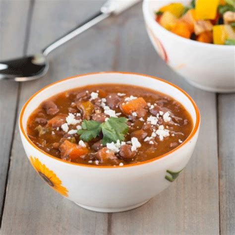 Instant pot red bean and quinoa soup with taco fixins. Brown Rice and Red Bean Soup Recipe: How to Make Brown ...