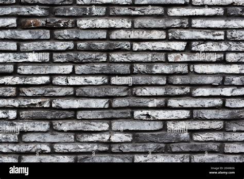 Gray Grunge Brick Wall Background Dark Stone Texture For Design Stock