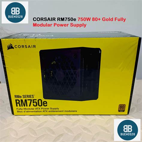 Corsair Rm750e 750w 80 Gold Ultra Low Noise Fully Modular Atx Power