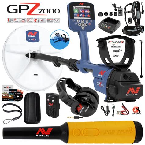 Minelab Gpz 7000 All Terrain Gold Metal Detector With Pro Find 35