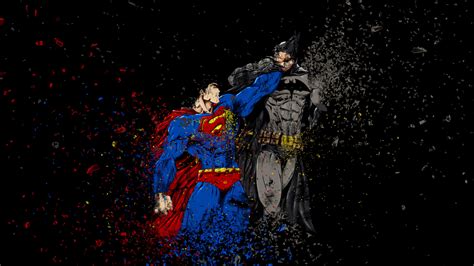 Download Wallpaper 1600x900 Batman Vs Superman Ruggon Style Art 169