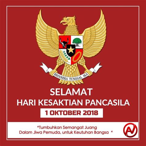 Peringatan Hari Kesaktian Pancasila 1 Oktober 2018 Desain Pamflet