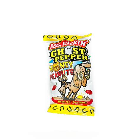 Ass Kickin Ghost Pepper Honey Peanuts 1 Oz Chilly Chiles