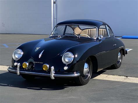 1954 Porsche 356 Bent Window Pre A Coupe Sn 15857 Black With Beige Leather And Corduroy