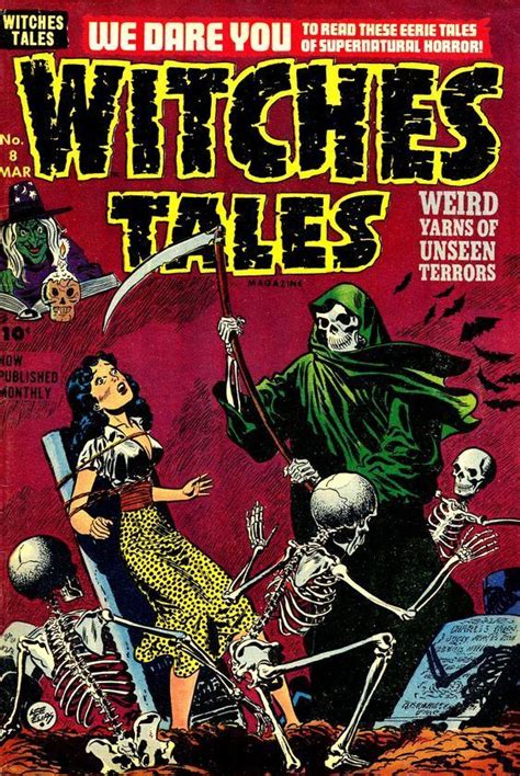 Witches Tales 8 1952 Horror Comics Classic Comic Books Creepy Comics
