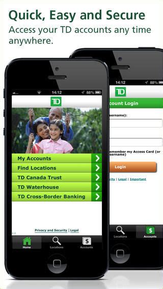 Ihre bankmitteilungen, kontoauszüge, wertpapierdokumente sowie die. Real-Time Banking Apps : TD mobile app