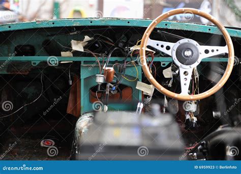 Retro Car Interiors Stock Image Image Of Oldtimer Repair 6959923