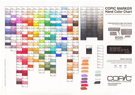 Copic Color Chart By Ascadelia On Deviantart