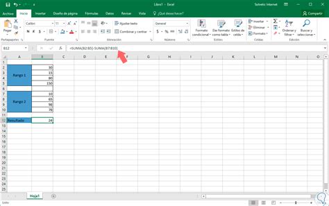 Como Restar En Excel