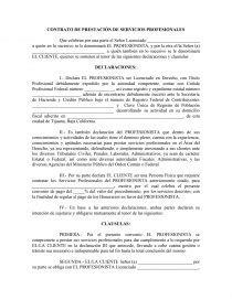 Modelo De Contrato De Servicios Profesionales De Abogado Guatemala
