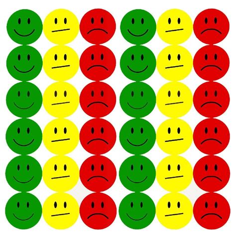 180 Smiley Sticker Set Aufkleber Emoji Lächeln Face Grün Gelb Rot