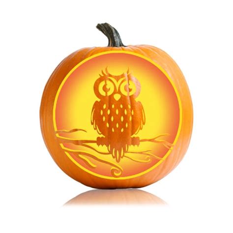 Halloween Owl Pumpkin Pattern Ultimate Pumpkin Stencils