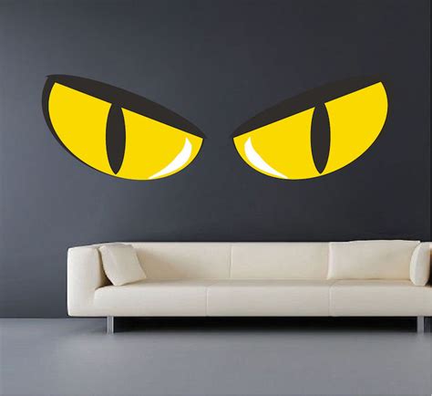 Scary Eyes Wall Decal Halloween Stickers Primedecals