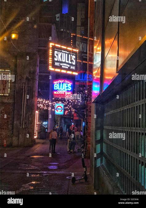 Printers Alley Nashville Tennessee Stock Photo Alamy