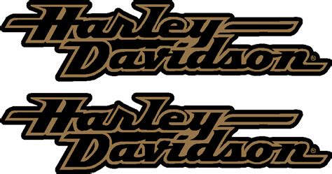 Harley Davidson Fxd Tank Decal Gold 235mm 14521 96 Collideascope