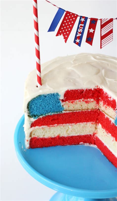4th Of July Flag Cake Glorious Treats